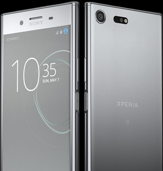 Sony Xperia XZ Premium Vorder- und Rückansicht
