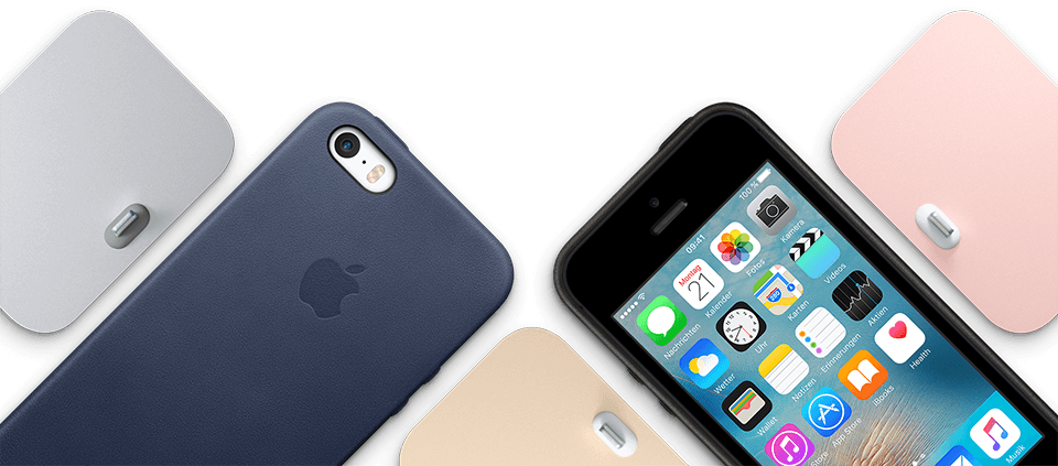 iPhone SE mit Zubehör