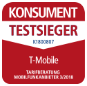 Konsument Testsieger: Tarifberatung Mobilfunkanbieter 2018