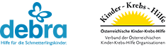 Logos: Kinderkrebshilfe, Debra